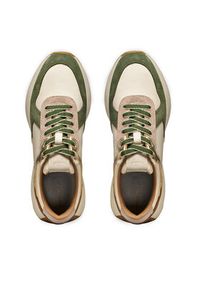 Geox Sneakersy D Amabel D45MDA 02285 CH61S Beżowy. Kolor: beżowy. Materiał: zamsz, skóra