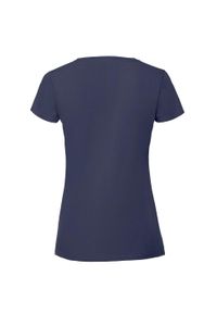 FRUIT OF THE LOOM - Koszulka Damska Iconic 195 Premium Ringspun Cotton T-shirt. Kolor: niebieski. Sport: turystyka piesza