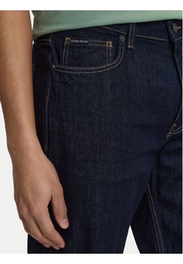Guess Jeans Jeansy M4BAB3 D5EJ2 Granatowy Relaxed Fit. Kolor: niebieski