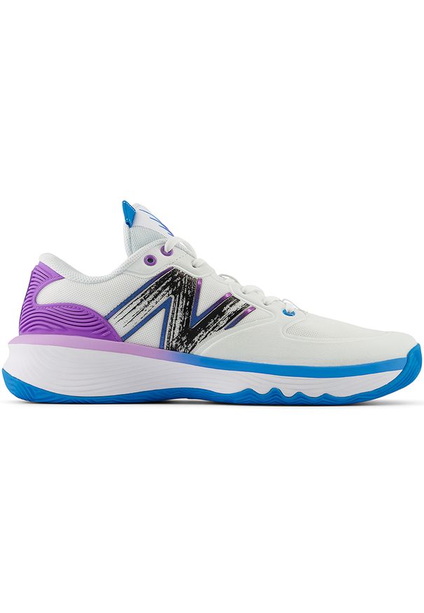 Buty męskie New Balance BBHSLW1 – białe. Kolor: biały. Materiał: guma, materiał, syntetyk. Szerokość cholewki: normalna. Sport: bieganie, koszykówka, fitness