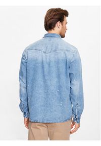 BOSS - Boss Koszula jeansowa Lebop 50495881 Niebieski Relaxed Fit. Kolor: niebieski. Materiał: jeans, bawełna #4