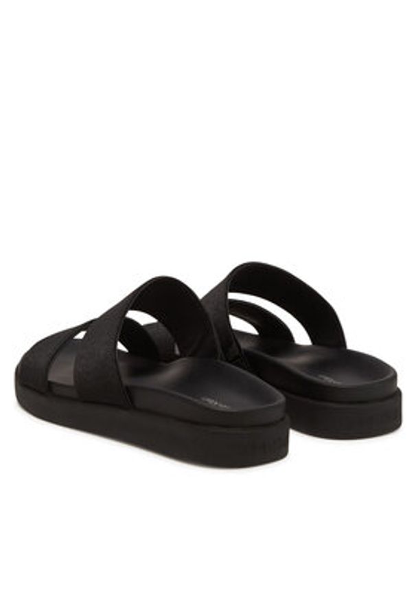 Calvin Klein Klapki Flat Slide Jacq HW0HW02487 Czarny. Kolor: czarny. Materiał: materiał