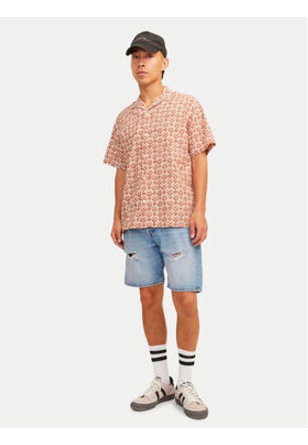 Jack & Jones Szorty jeansowe Jjitony 12252653 Niebieski Loose Fit. Kolor: niebieski. Materiał: bawełna