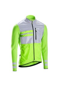 TRIBAN - Koszulka na rower szosowy Triban RC500 EN1150 długi rękaw. Kolor: zielony. Materiał: materiał, polar. Długość rękawa: długi rękaw. Długość: długie. Sport: kolarstwo