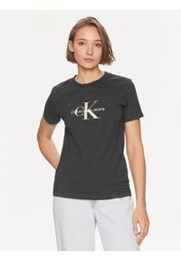 Calvin Klein Jeans T-Shirt Archival Monologo J20J223272 Czarny Regular Fit. Kolor: czarny. Materiał: bawełna #1