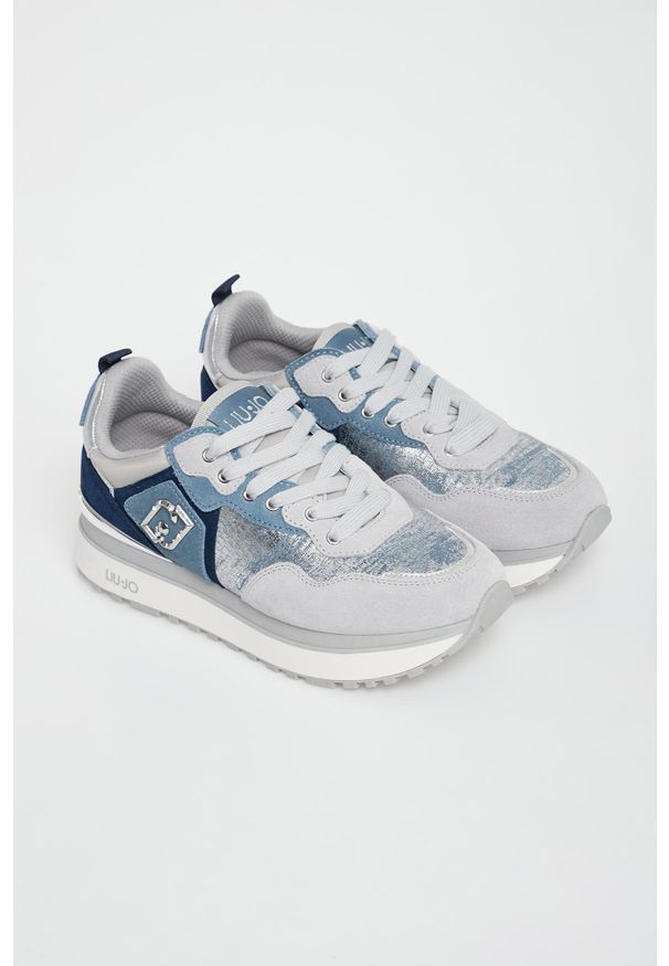 Liu Jo - Sneakersy damskie skórzane LIU JO. Materiał: skóra