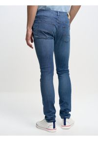 Big-Star - Spodnie chinosy jeans męskie niebieskie Cinar 128. Okazja: do pracy, na spacer, na uczelnię. Kolor: niebieski. Długość: długie #5