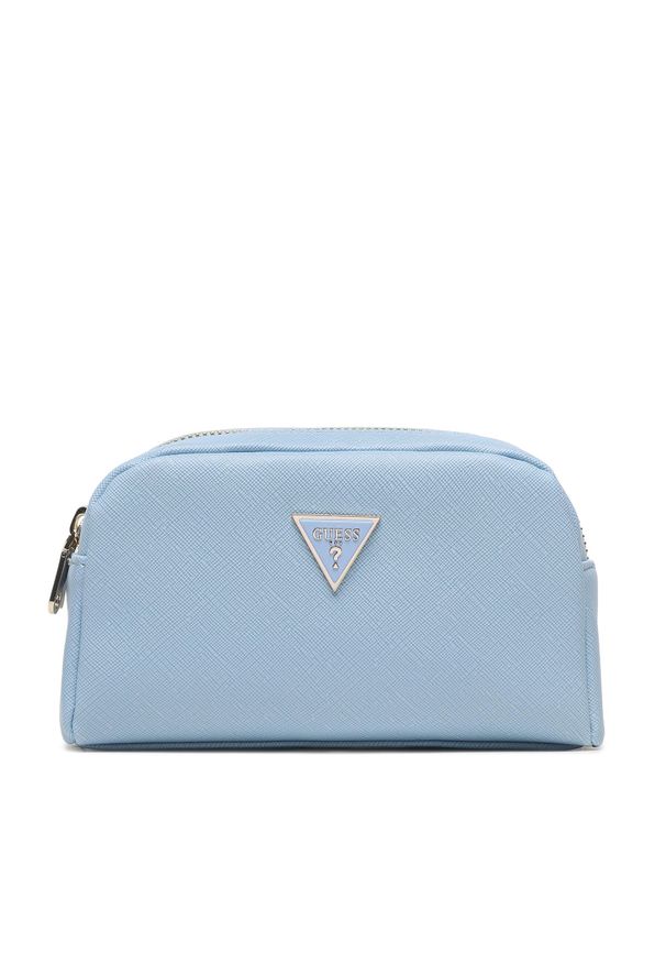 Kosmetyczka Guess PW1576 P3373 WIS. Kolor: niebieski. Materiał: skóra