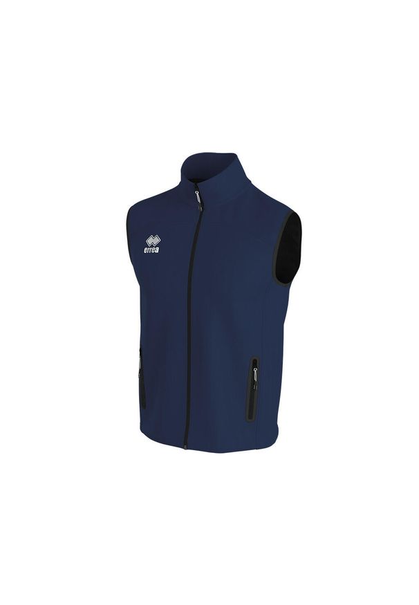ERREA - Kurtka bez rękawów Errea loky. Kolor: niebieski. Materiał: nylon. Długość rękawa: bez rękawów. Sezon: zima. Sport: turystyka piesza