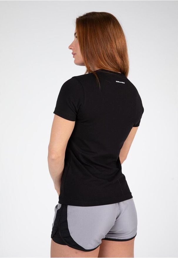 GORILLA WEAR - Koszulka sportowa damska Estero. Kolor: czarny. Sport: fitness