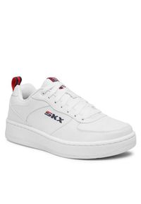 skechers - Skechers Sneakersy Sport Court 92 237188/WNVR Biały. Kolor: biały. Materiał: skóra. Model: Skechers Sport