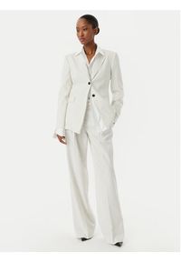 Hugo - HUGO Spodnie materiałowe Hejuly 50559202 Biały Loose Fit. Kolor: biały. Materiał: syntetyk #5