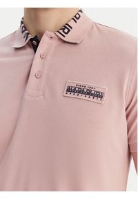 Napapijri Polo E-Amundsen NP0A4IN9 Różowy Regular Fit. Typ kołnierza: polo. Kolor: różowy. Materiał: bawełna #3