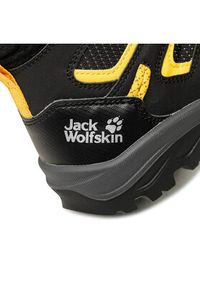 Jack Wolfskin Trekkingi Vojo Texapore Mid K 4042181 Czarny. Kolor: czarny. Materiał: skóra. Sport: turystyka piesza