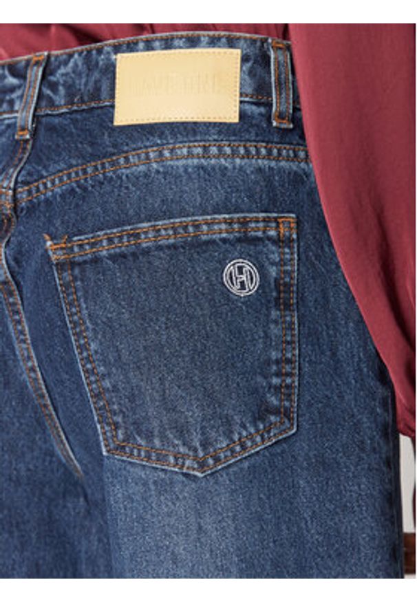 Haveone Jeansy Frankie PGZ-M087 Niebieski Wide Leg. Kolor: niebieski