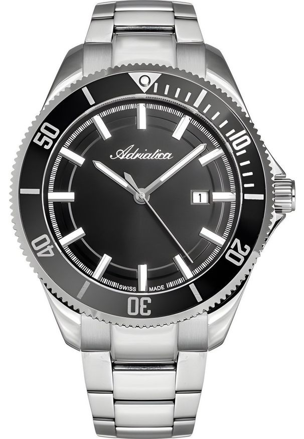 Zegarek Adriatica Zegarek męski Adriatica A1139.5116Q srebrny. Kolor: srebrny
