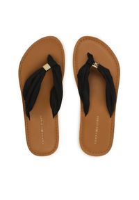 TOMMY HILFIGER - Tommy Hilfiger Japonki Th Elevated Beach Sandal FW0FW06985 Granatowy. Kolor: niebieski. Materiał: materiał