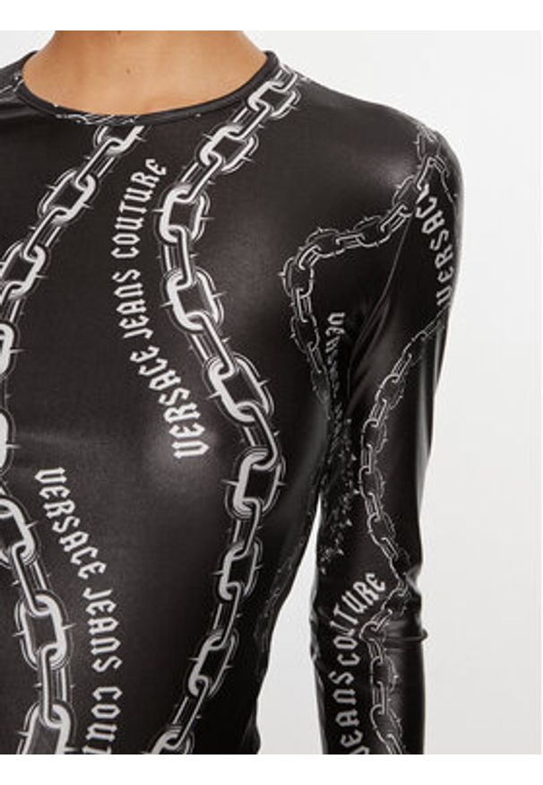 Versace Jeans Couture Body 77HAM2A1 JS417 Czarny Slim Fit. Kolor: czarny. Materiał: syntetyk