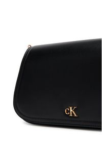 Calvin Klein Torebka Ck Curved Wallet On Chain LV04F1153G Czarny. Kolor: czarny. Materiał: skórzane #4