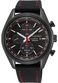 Zegarek Seiko Zegarek męski Seiko SSC777P1 czarny. Kolor: czarny #1