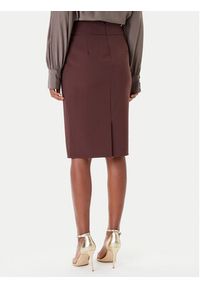 Rinascimento Spódnica ołówkowa CFC0126212003 Brązowy Slim Fit. Kolor: brązowy. Materiał: syntetyk #4