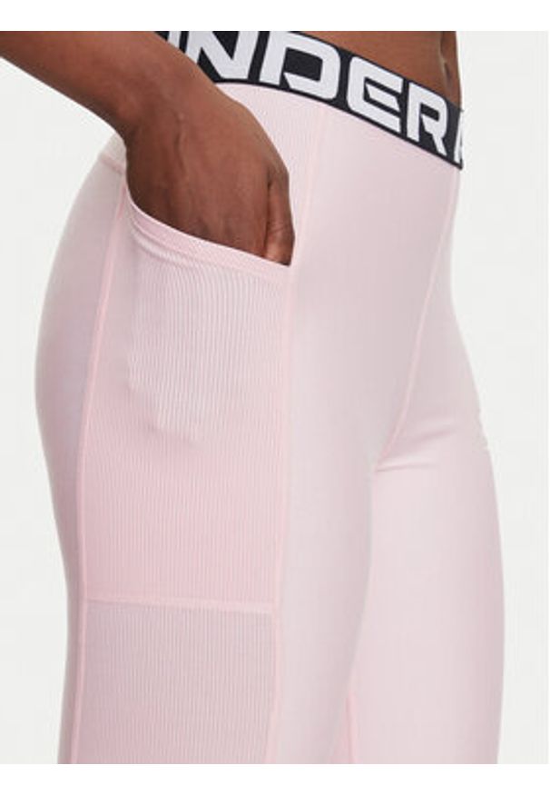 Under Armour Legginsy HeatGear 1388693 Różowy Slim Fit. Kolor: różowy. Materiał: syntetyk