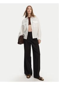 Weekend Max Mara Koszula Spoleto 2515111042 Biały Regular Fit. Kolor: biały. Materiał: len #5