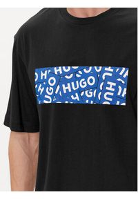 Hugo T-Shirt Nalayo 50515203 Czarny Regular Fit. Kolor: czarny. Materiał: bawełna #7