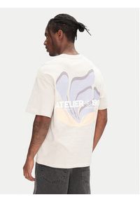 Jack & Jones T-Shirt Ames 12268471 Beżowy Relaxed Fit. Kolor: beżowy. Materiał: bawełna #5