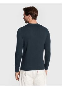Marc O'Polo Sweter M28 5092 60366 Granatowy Regular Fit. Typ kołnierza: polo. Kolor: niebieski. Materiał: bawełna #3