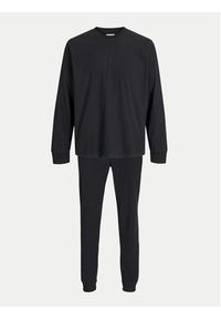 Jack & Jones Piżama Solid 12268536 Czarny Loose Fit. Kolor: czarny. Materiał: syntetyk #4