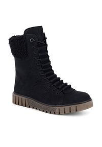 Rieker Trzewiki Y3467-00 Czarny. Kolor: czarny. Materiał: materiał #4