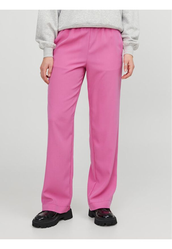 JJXX Spodnie materiałowe Poppy 12200751 Różowy Classic Fit. Kolor: różowy. Materiał: syntetyk