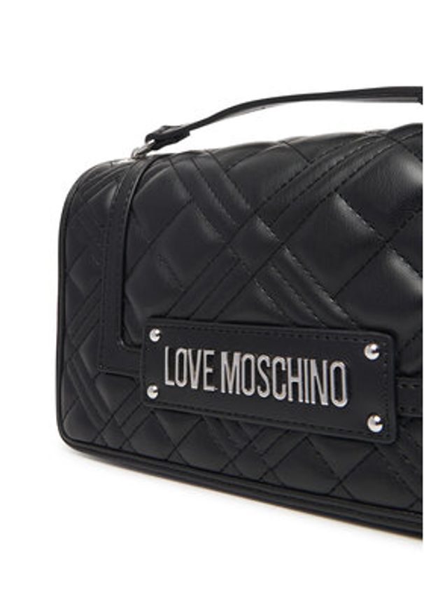 Love Moschino - LOVE MOSCHINO Torebka JC4001PP1NLA000B Czarny. Kolor: czarny. Materiał: skórzane