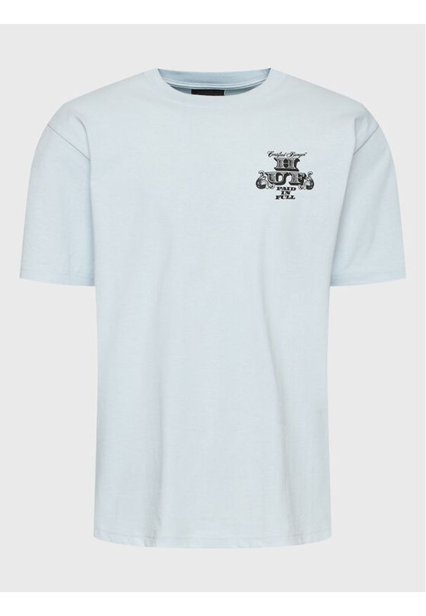 HUF T-Shirt Paid In Full TS01939 Błękitny Regular Fit. Kolor: niebieski. Materiał: bawełna