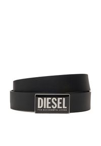 Diesel Pasek Męski X09945PR227 Czarny. Kolor: czarny. Materiał: skóra