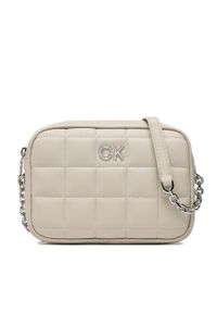Torebka Calvin Klein Re-Lock Quilt Camera Bag K60K610445 PEA. Kolor: beżowy. Materiał: skórzane #1