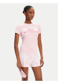 Juicy Couture Piżama Island Dreaming JCLPJ125507 Różowy Regular Fit. Kolor: różowy. Materiał: syntetyk