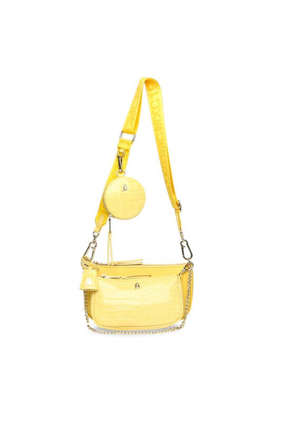 Steve Madden Torebka Burgent Crossbody SM13000426-02002-LEM Żółty. Kolor: żółty. Materiał: skórzane