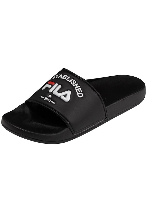 Klapki basenowe męskie Fila Baywalk '23. Zapięcie: bez zapięcia. Kolor: czarny. Sport: pływanie, fitness