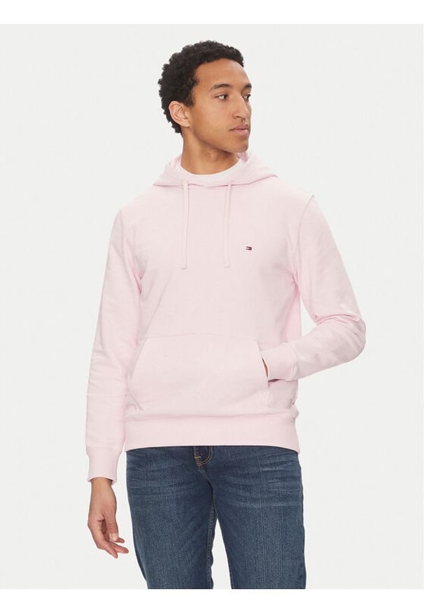 TOMMY HILFIGER - Tommy Hilfiger Bluza Essential MW0MW37235 Różowy Regular Fit. Kolor: różowy. Materiał: bawełna