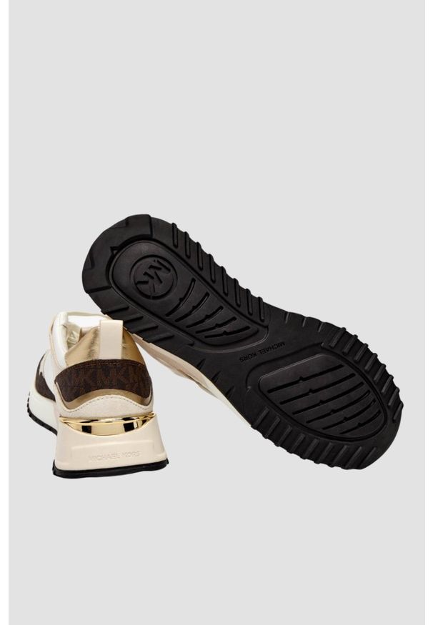 Michael Kors - MICHAEL KORS Białe sneakersy damskie Theo Trainer, Rozmiar 39. Okazja: na co dzień. Kolor: biały