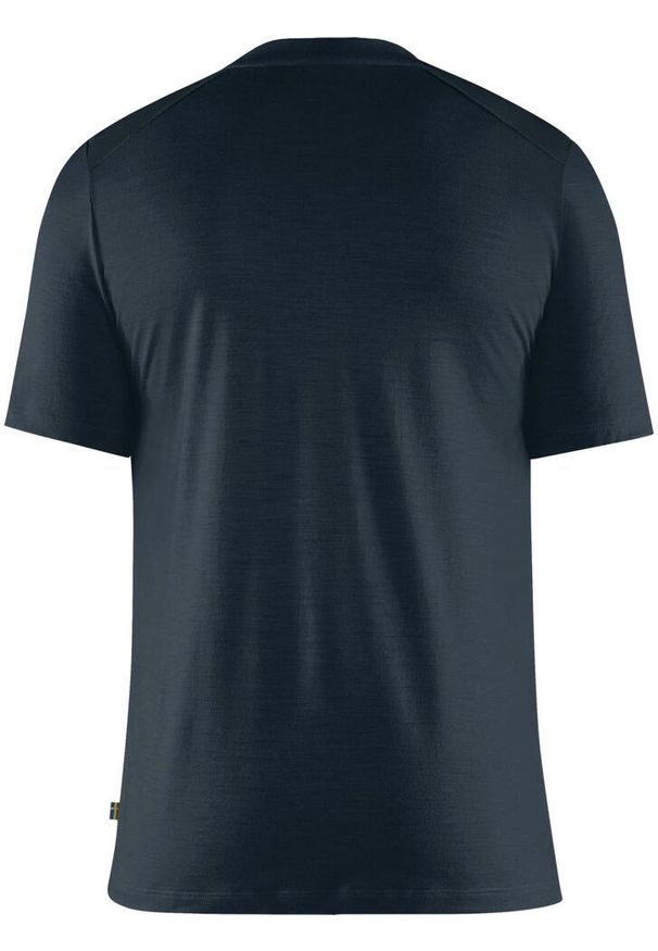 Fjällräven - Koszulka merino męska Fjallraven Abisko Wool. Kolor: niebieski