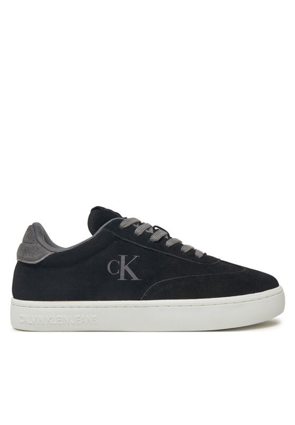 Calvin Klein Jeans Sneakersy YM0YM01270 Czarny. Kolor: czarny. Materiał: skóra, zamsz