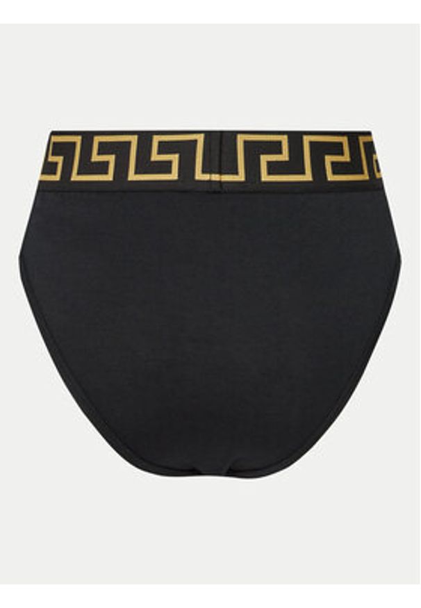VERSACE - Versace Figi klasyczne z wysokim stanem AUD01050 1A10011 Czarny. Stan: podwyższony. Kolor: czarny. Materiał: bawełna