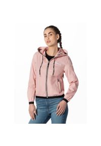 PITBULL - Kurtka przejściowa damska Pitbull z kapturem Dahlia II. Typ kołnierza: kaptur. Kolor: różowy #1