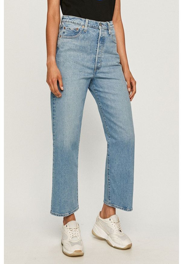 Levi's® - Levi's - Jeansy. Okazja: na spotkanie biznesowe. Stan: podwyższony. Kolor: niebieski. Styl: biznesowy