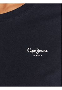 Pepe Jeans T-Shirt Wendy Chest PL505481 Granatowy Regular Fit. Kolor: niebieski. Materiał: bawełna #3