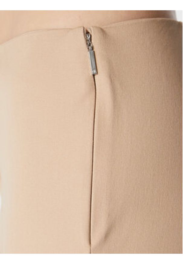 Lauren Ralph Lauren Spodnie materiałowe 200631310018 Beżowy Slim Fit. Kolor: beżowy. Materiał: wiskoza