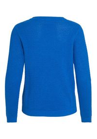 Vila Sweter Dalo 14082767 Niebieski Regular Fit. Kolor: niebieski. Materiał: bawełna #5